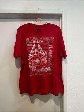 Star Wars Millennium Falcon Red Graphic Tee